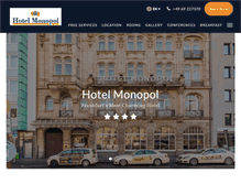 Tablet Screenshot of hotelmonopol-frankfurt.com